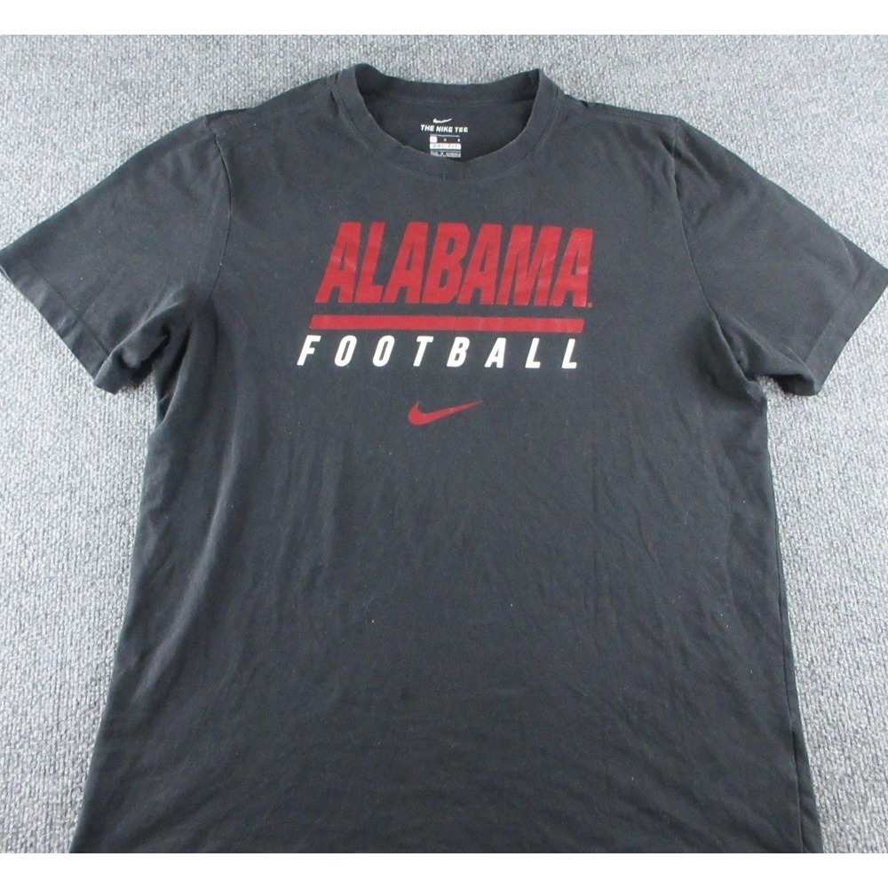 Alabama‎ Crimson Tide Shirt Mens Large Black NCAA Football Nike Dri-FIT Tee